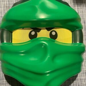 2 (two) LEGO Ninjago costume masks - Nya and Lloyd-includes minifigure gloves